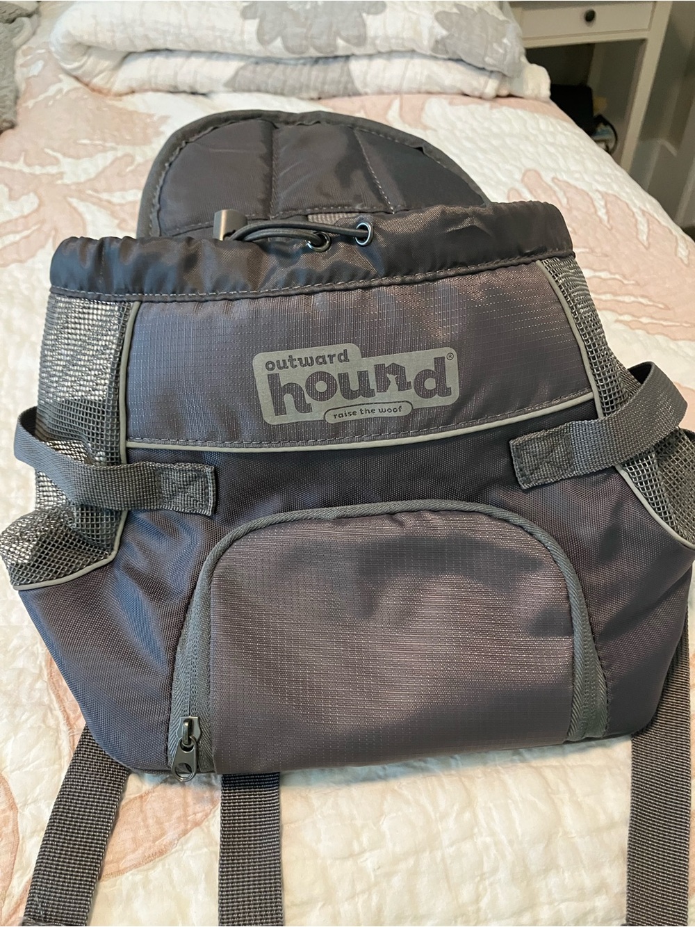 Outward Hound Gray Travel Pet Carrier / Dog Hiking Backpack